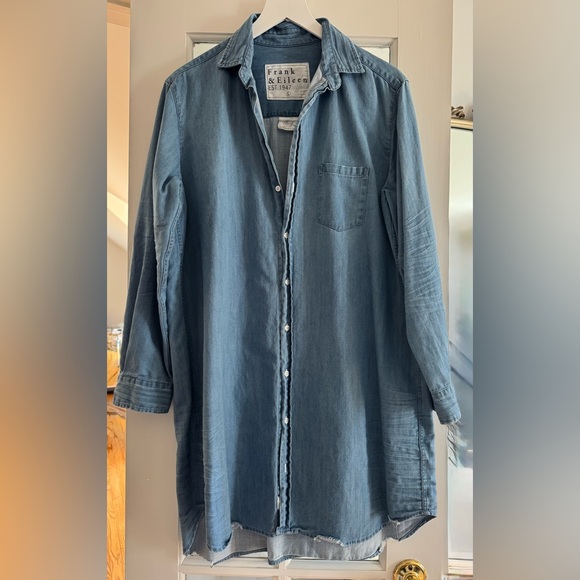Frank & Eileen Dresses & Skirts - Frank & Eileen Mary shirt dress in vintage stonewashed indigo denim. Size Large.